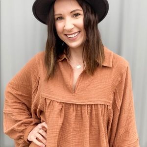 Camel Balloon Sleeve